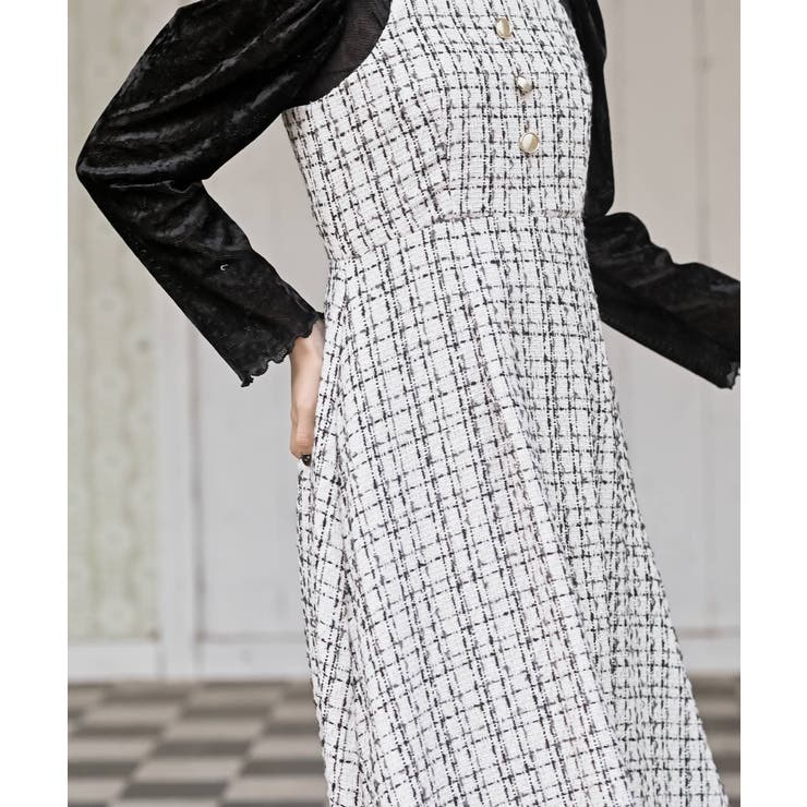 インナーＳＥＴツイードフレアーキャミワンピース | rps | 詳細画像19 