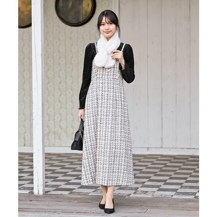 インナーＳＥＴツイードフレアーキャミワンピース | rps | 詳細画像21 