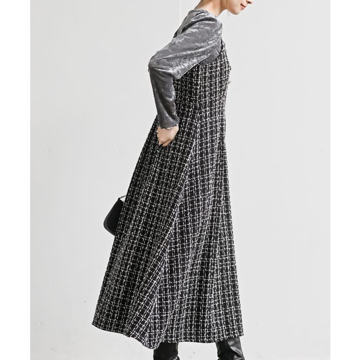 インナーＳＥＴツイードフレアーキャミワンピース | rps | 詳細画像23 