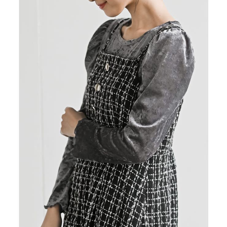 インナーＳＥＴツイードフレアーキャミワンピース | rps | 詳細画像27 