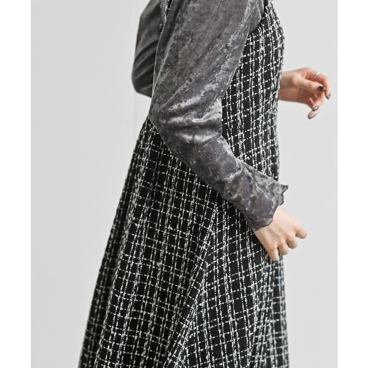 インナーＳＥＴツイードフレアーキャミワンピース | rps | 詳細画像29 