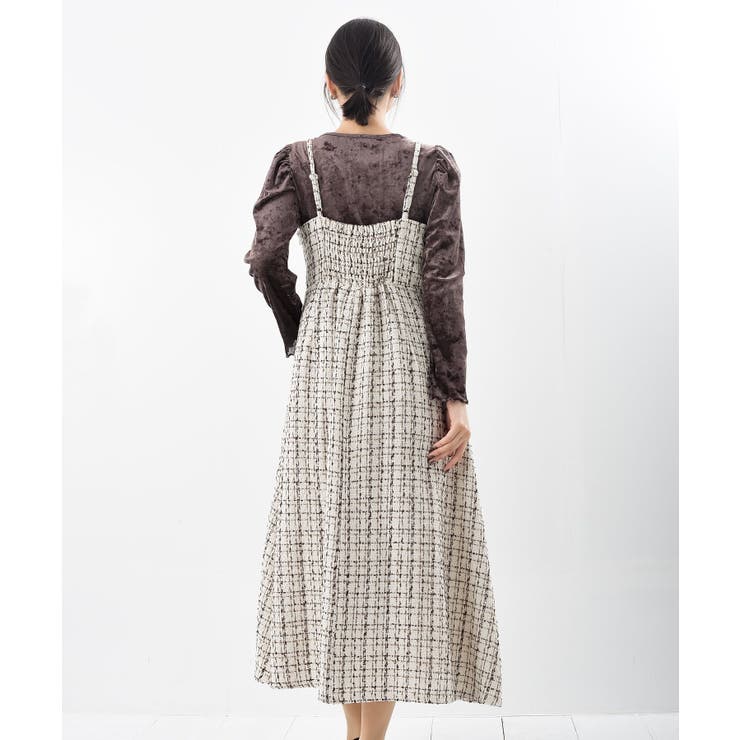 インナーＳＥＴツイードフレアーキャミワンピース | rps | 詳細画像33 