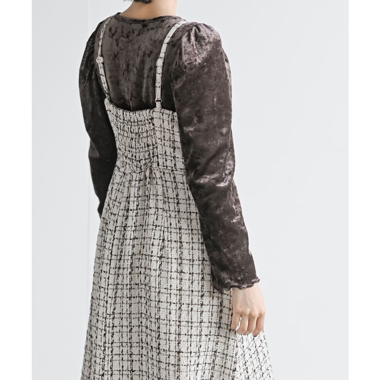 インナーＳＥＴツイードフレアーキャミワンピース | rps | 詳細画像8 