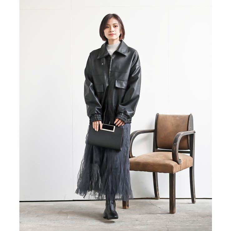 合皮ビッグブルゾン | rps | 詳細画像10 