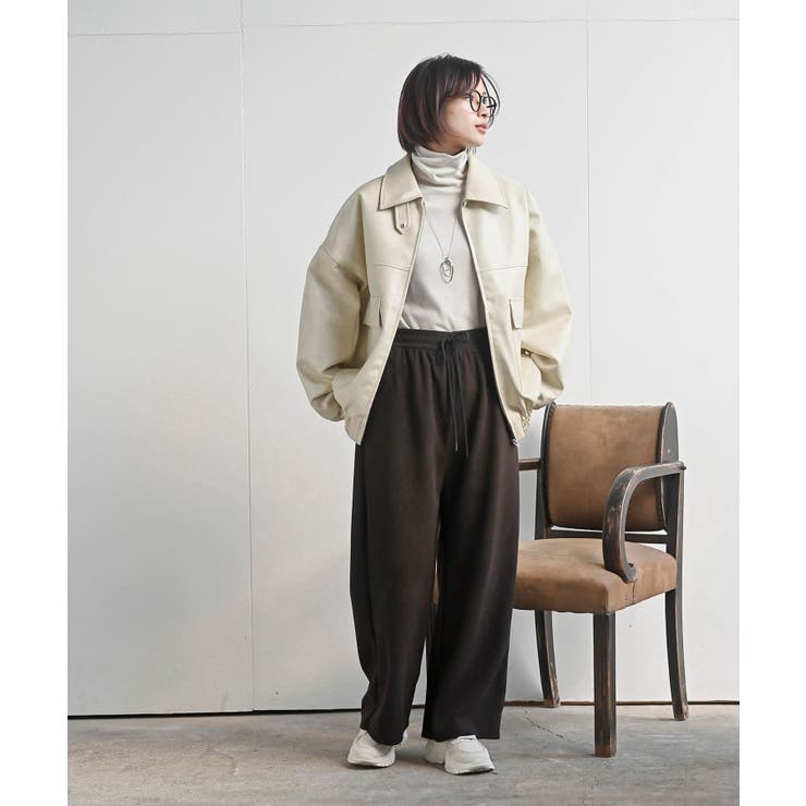 合皮ビッグブルゾン | rps | 詳細画像21 