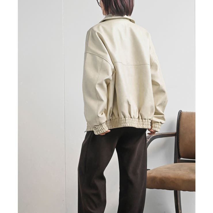 合皮ビッグブルゾン | rps | 詳細画像23 