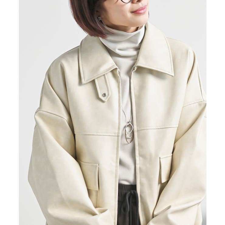 合皮ビッグブルゾン | rps | 詳細画像25 