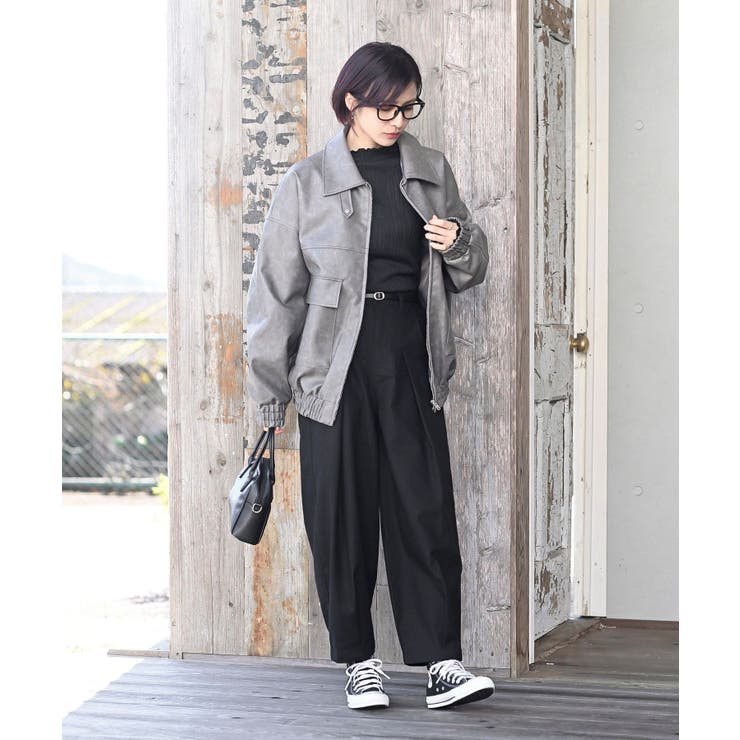 合皮ビッグブルゾン | rps | 詳細画像29 