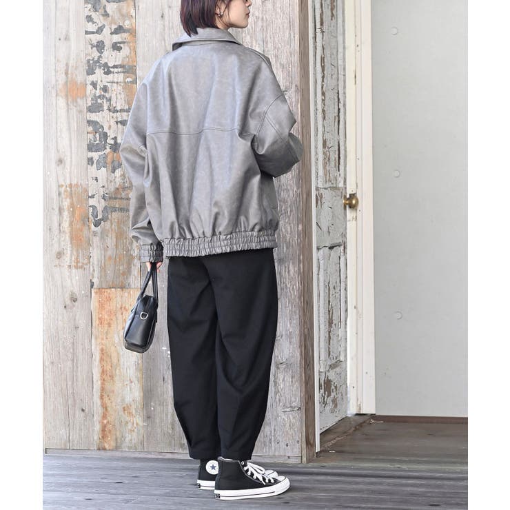 合皮ビッグブルゾン | rps | 詳細画像32 