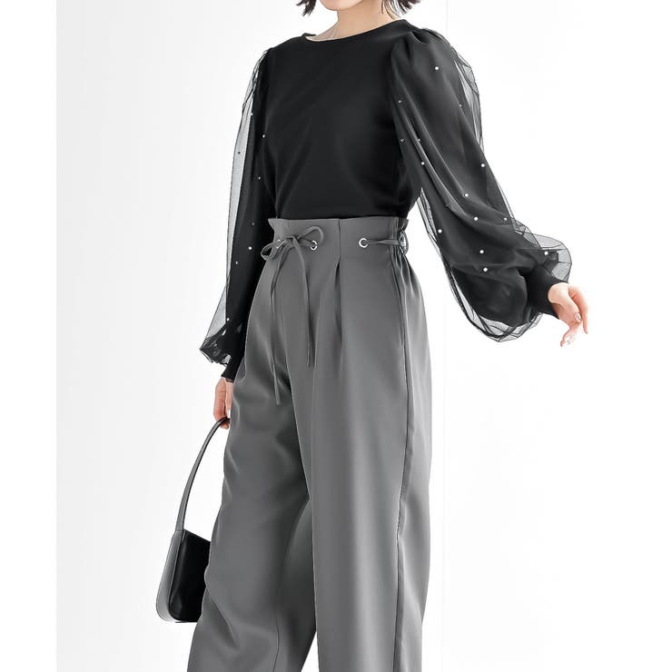 チュールパールスリーブカットプルオーバー | rps | 詳細画像11 