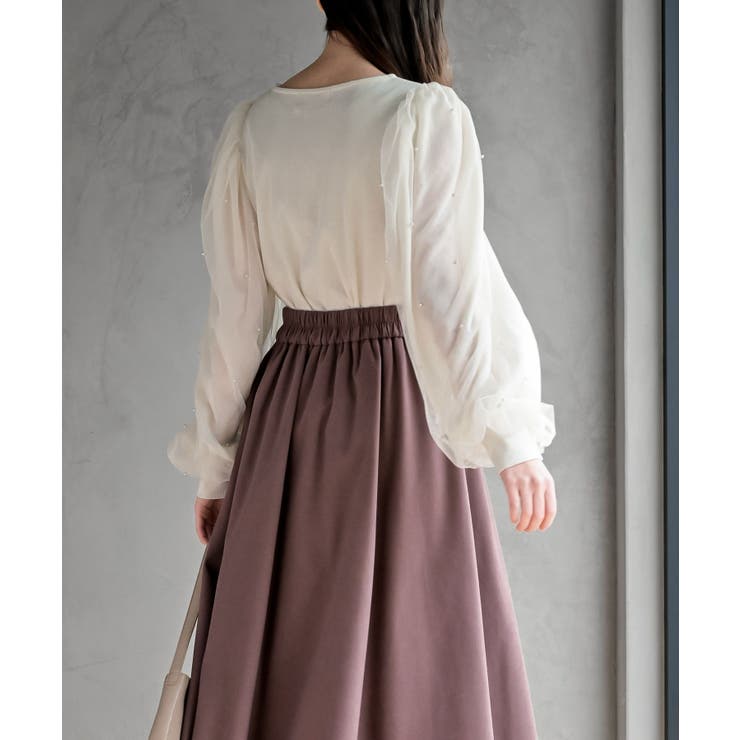 チュールパールスリーブカットプルオーバー | rps | 詳細画像4 