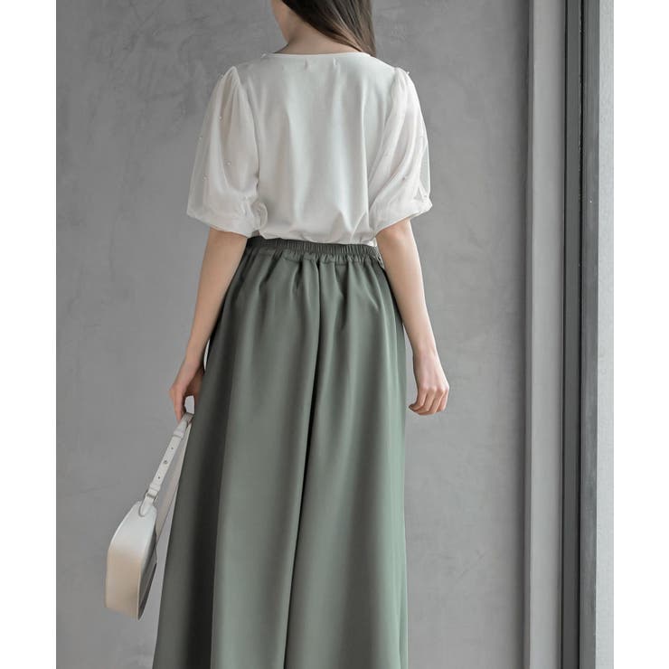 チュールパールハーフスリーブカットプルオーバー | rps | 詳細画像12 