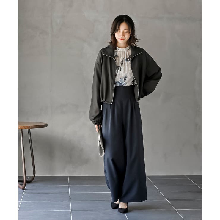 ジャガード花柄フリルブラウス | rps | 詳細画像10 