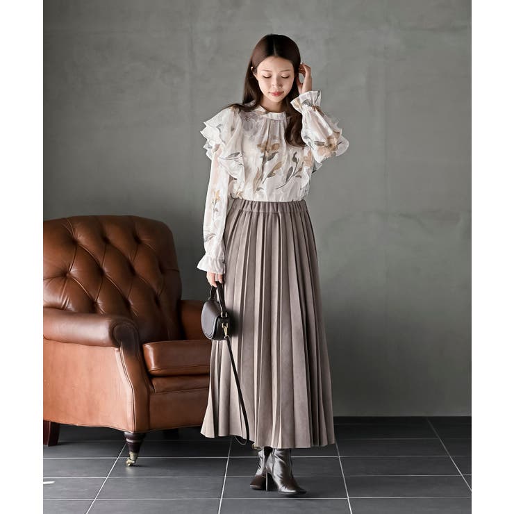 ジャガード花柄フリルブラウス | rps | 詳細画像11 