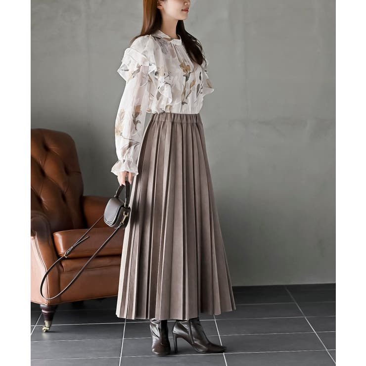 ジャガード花柄フリルブラウス | rps | 詳細画像14 