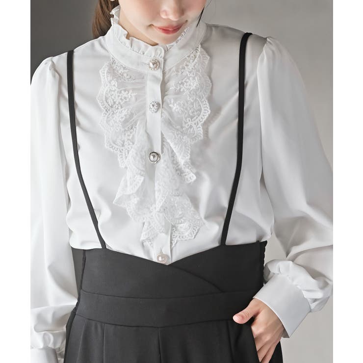 フリルレース付きブラウス | rps | 詳細画像5 