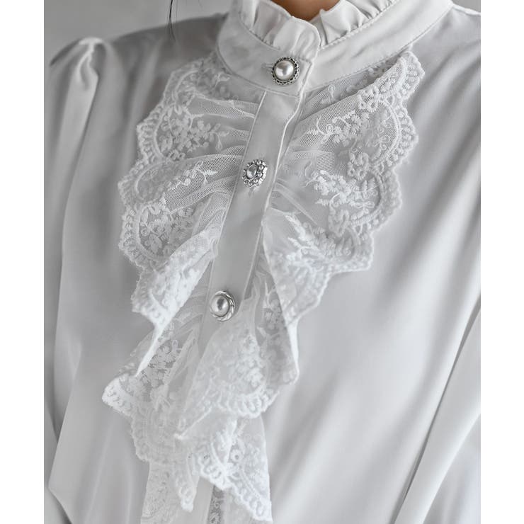 フリルレース付きブラウス | rps | 詳細画像8 