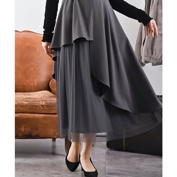 チュールレイヤードワンピース[品番：RPSW0004338]｜rps（アール