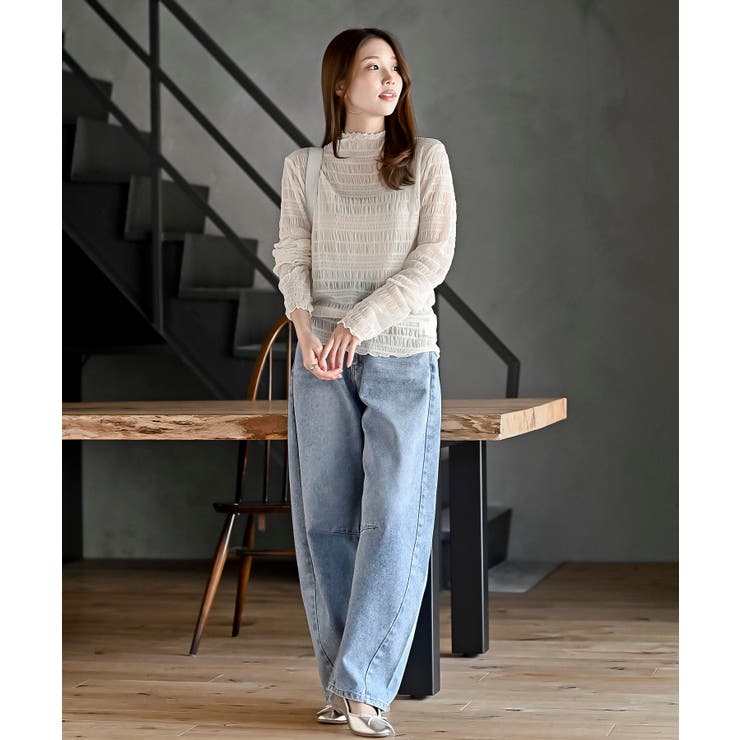 シアーレースプチハイネックカットソー | rps | 詳細画像10 