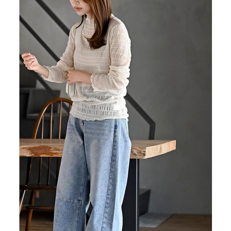 シアーレースプチハイネックカットソー | rps | 詳細画像11 