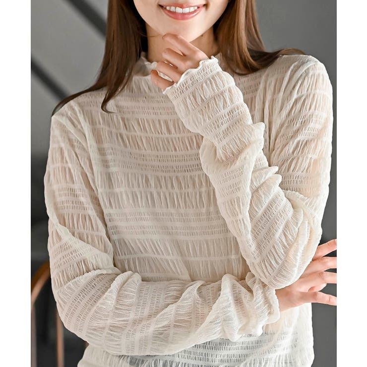 シアーレースプチハイネックカットソー | rps | 詳細画像14 