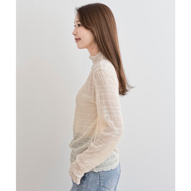 シアーレースプチハイネックカットソー | rps | 詳細画像18 