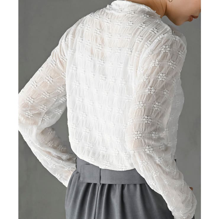 シアーレースプチハイネックカットソー | rps | 詳細画像7 