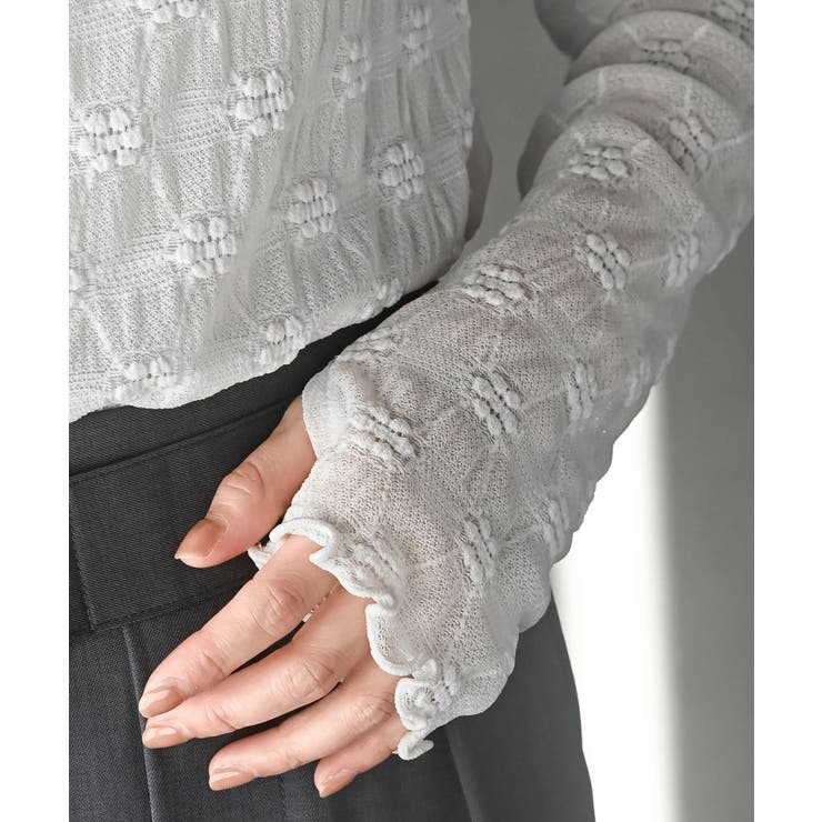 シアーレースプチハイネックカットソー | rps | 詳細画像9 