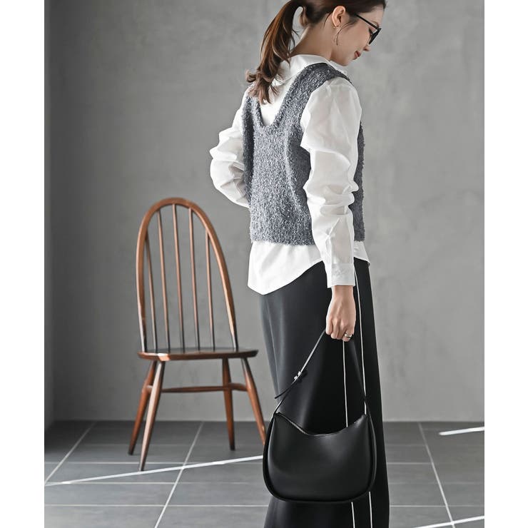 ペーパーヤーンベスト×ブラウスアンサンブル | rps | 詳細画像13 