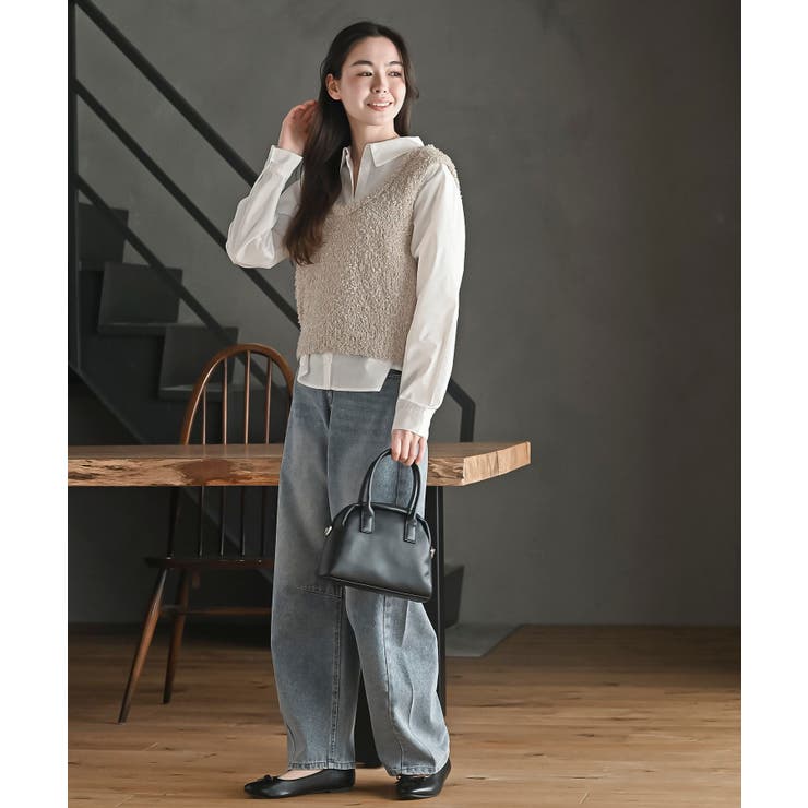 ペーパーヤーンベスト×ブラウスアンサンブル | rps | 詳細画像18 