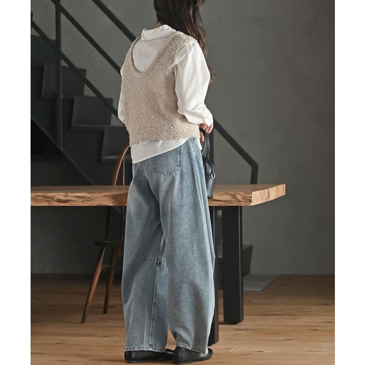 ペーパーヤーンベスト×ブラウスアンサンブル | rps | 詳細画像20 