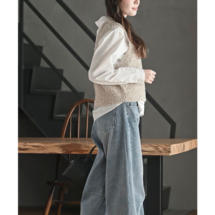 ペーパーヤーンベスト×ブラウスアンサンブル | rps | 詳細画像21 