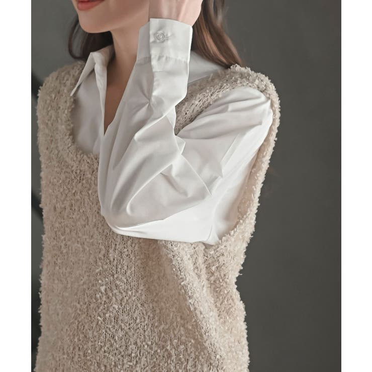 ペーパーヤーンベスト×ブラウスアンサンブル | rps | 詳細画像23 