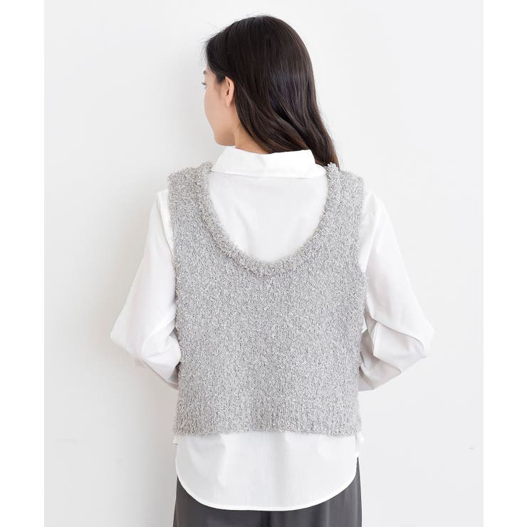 ペーパーヤーンベスト×ブラウスアンサンブル | rps | 詳細画像27 