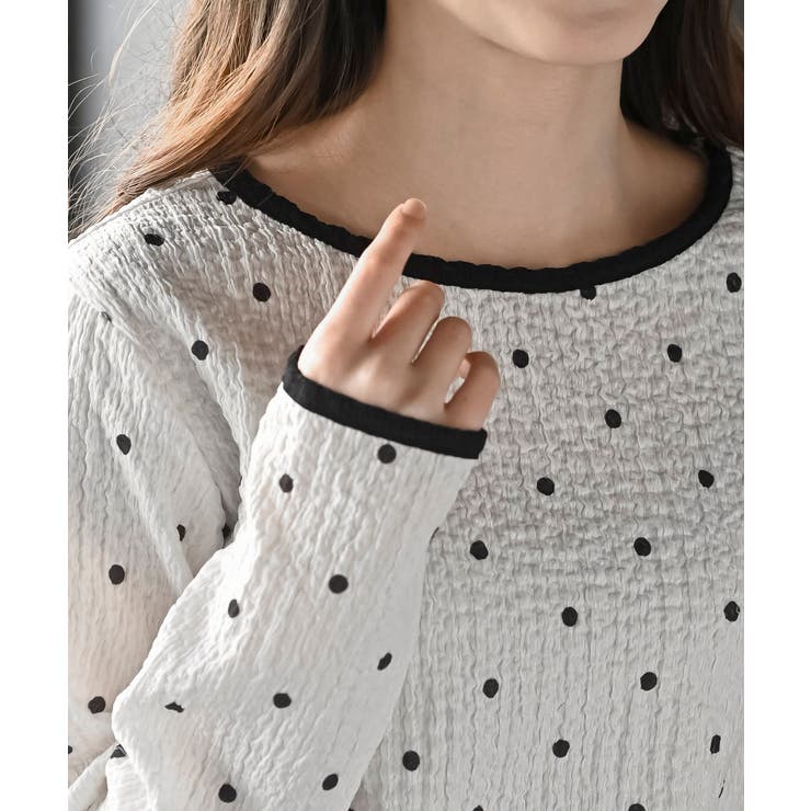 配色ふくれジャガードアソートカットソー | rps | 詳細画像17 