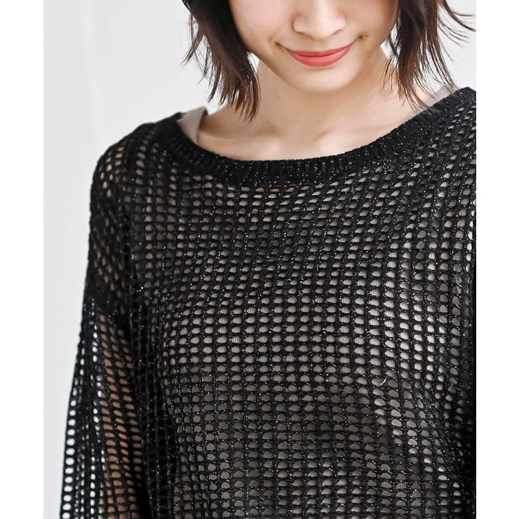 ラメメッシュニットプルオーバー | rps | 詳細画像14 