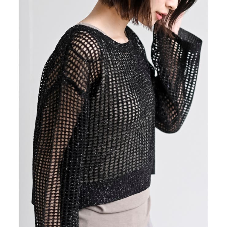 ラメメッシュニットプルオーバー | rps | 詳細画像17 