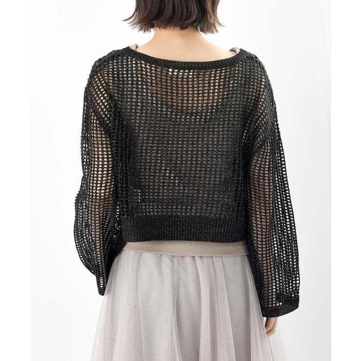 ラメメッシュニットプルオーバー | rps | 詳細画像19 