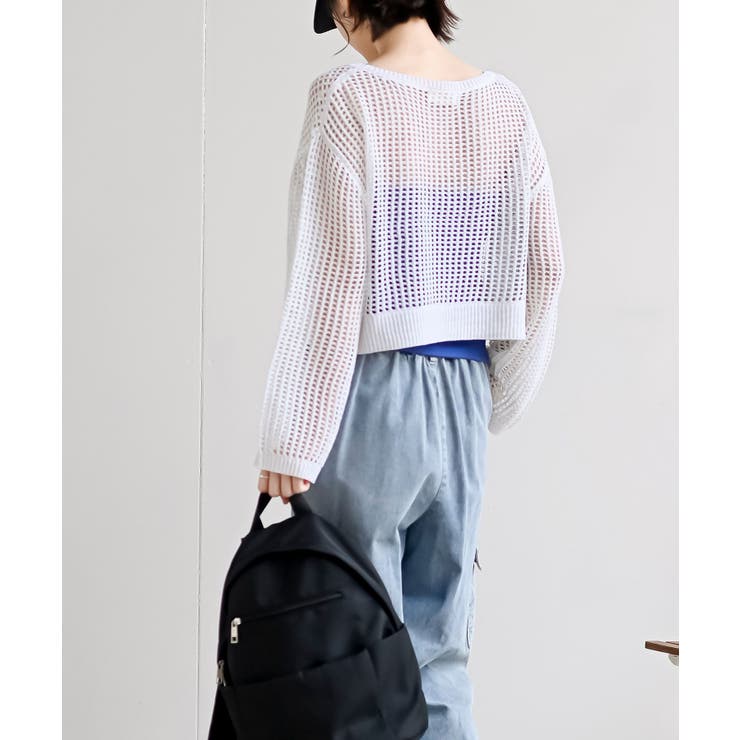 ラメメッシュニットプルオーバー | rps | 詳細画像4 