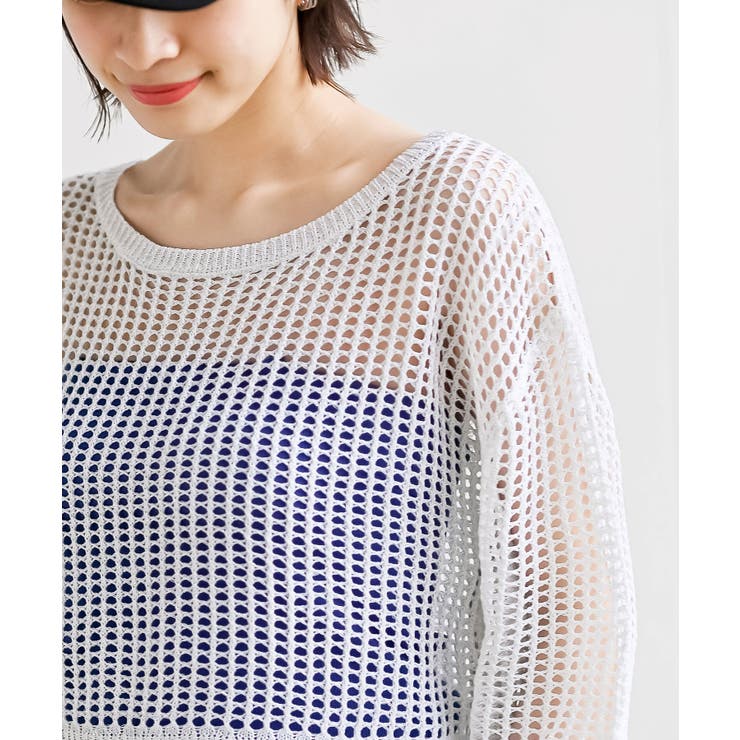 ラメメッシュニットプルオーバー | rps | 詳細画像6 