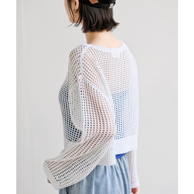 ラメメッシュニットプルオーバー | rps | 詳細画像8 