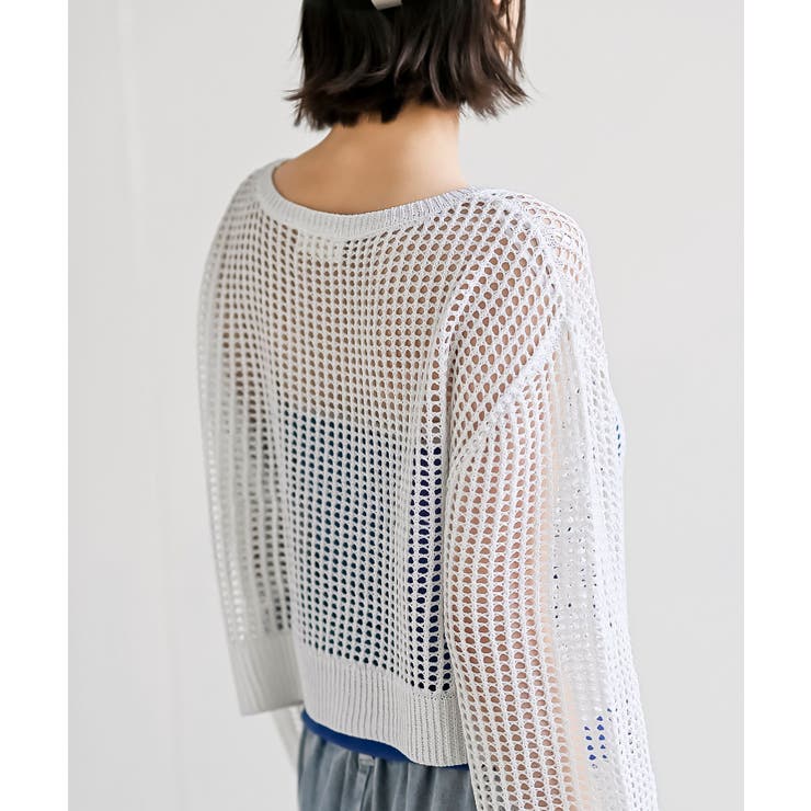 ラメメッシュニットプルオーバー | rps | 詳細画像9 