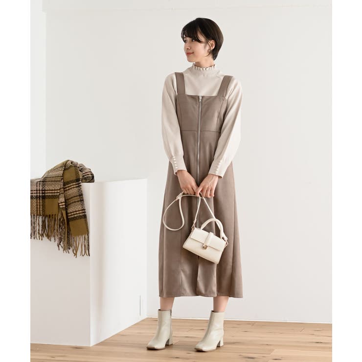 袖口パールフリルネックスポンジニットプルオーバー | rps | 詳細画像19 