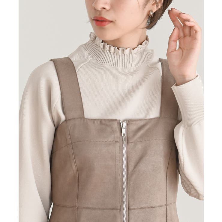 袖口パールフリルネックスポンジニットプルオーバー | rps | 詳細画像23 