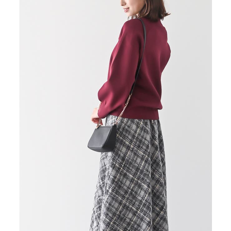 袖口パールフリルネックスポンジニットプルオーバー | rps | 詳細画像30 