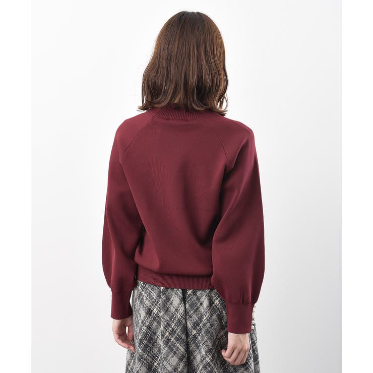 袖口パールフリルネックスポンジニットプルオーバー | rps | 詳細画像38 