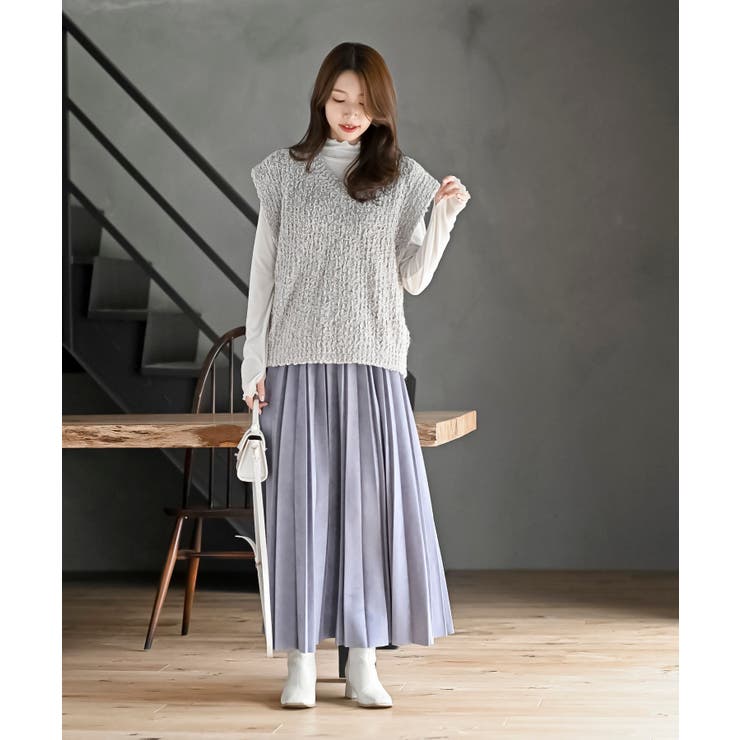 ポップコーンモールワイドニットベスト | rps | 詳細画像2 