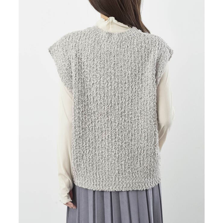ポップコーンモールワイドニットベスト | rps | 詳細画像35 