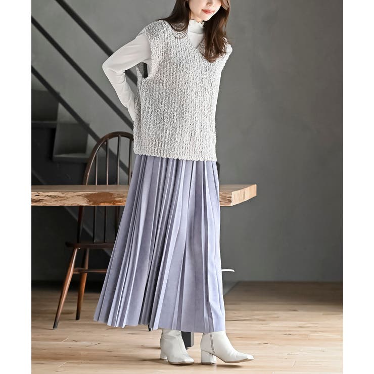 ポップコーンモールワイドニットベスト | rps | 詳細画像5 