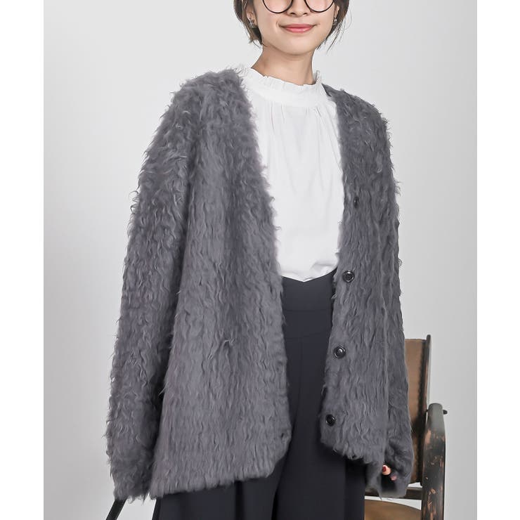 起毛BIGカーディガン[品番：RPSW0003340]｜rps（アールピーエス）の